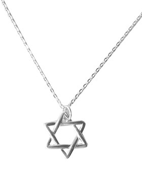 你的名字银项链六芒星925银