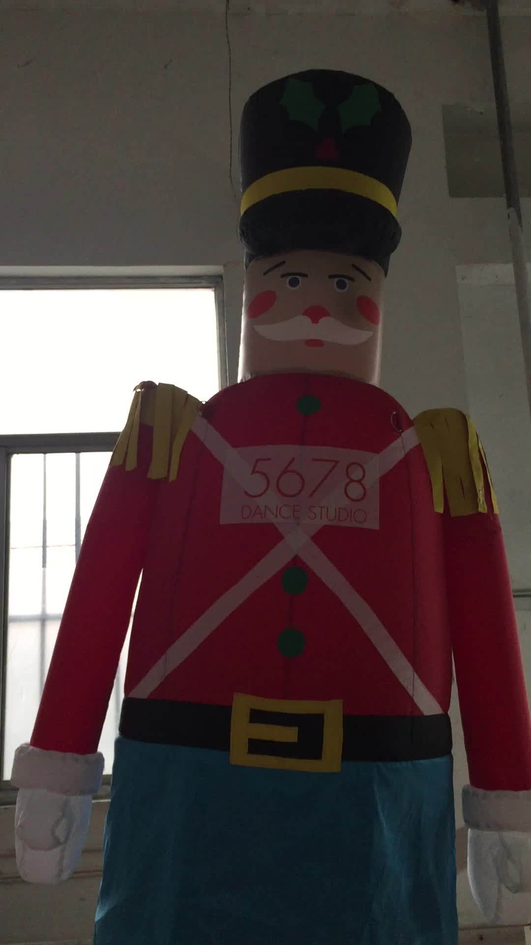3m Inflatable Soldier Customized The Nutcracker Cartoon 10ft High Christmas Father Inflatable