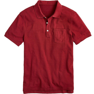 J.crewpolo衫经典纯色喜庆