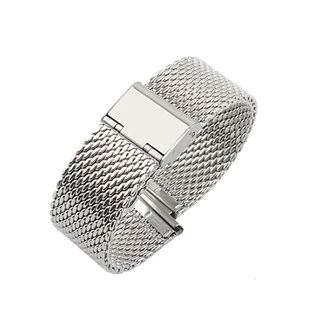 汉密尔顿手表带钢带网带适配Hamilton卡其野战爵士大飞男米兰表链