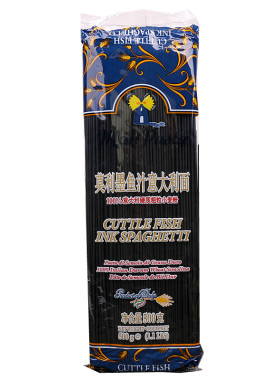 进口家用墨鱼汁意大利面条通心粉