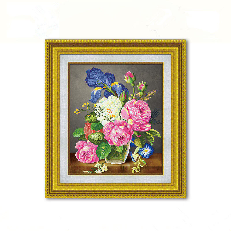 ks十字绣清香花草系列线绣
