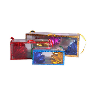 北方魔术道具纸袋花箱空袋出花纸箱变花盒儿童小学生透明彩纸表演