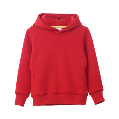 纯棉糖果色加绒帽衫运动男女外套