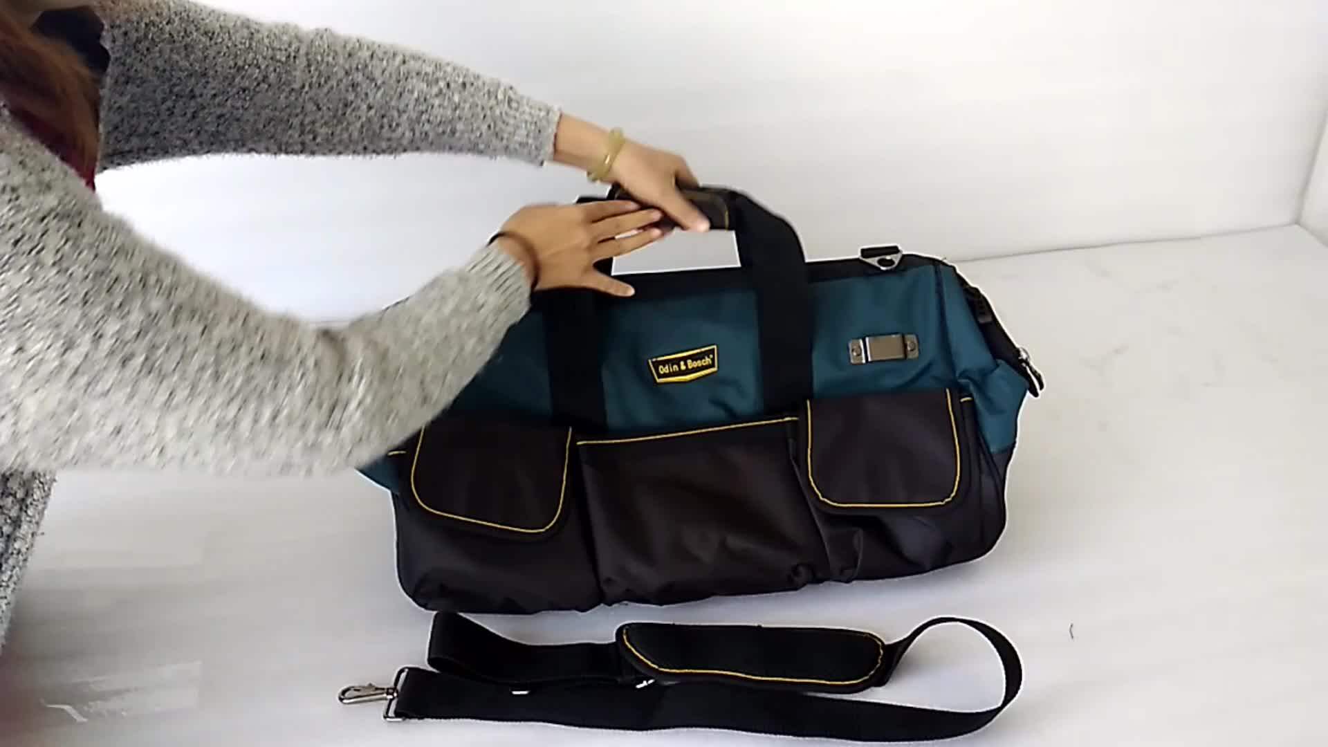 2018 Wholesale Durable Tool Bag With Wheels,Line Top Open Trolley Tool Bag For Plumbers Buy