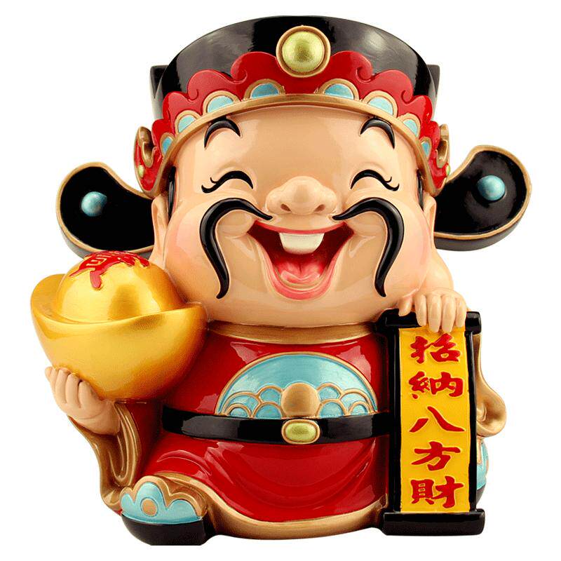 妙工坊文财神爷摆件酒柜招财店铺