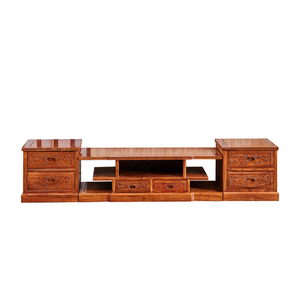 红木家具 非洲黄花梨木 电视机柜刺猬紫檀地柜中式原实木客厅古典