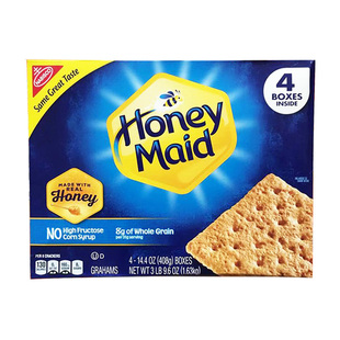 美国直邮 NABISCO纳贝斯克 全麦饼干五谷粗纤维蜂蜜健康零食1630g