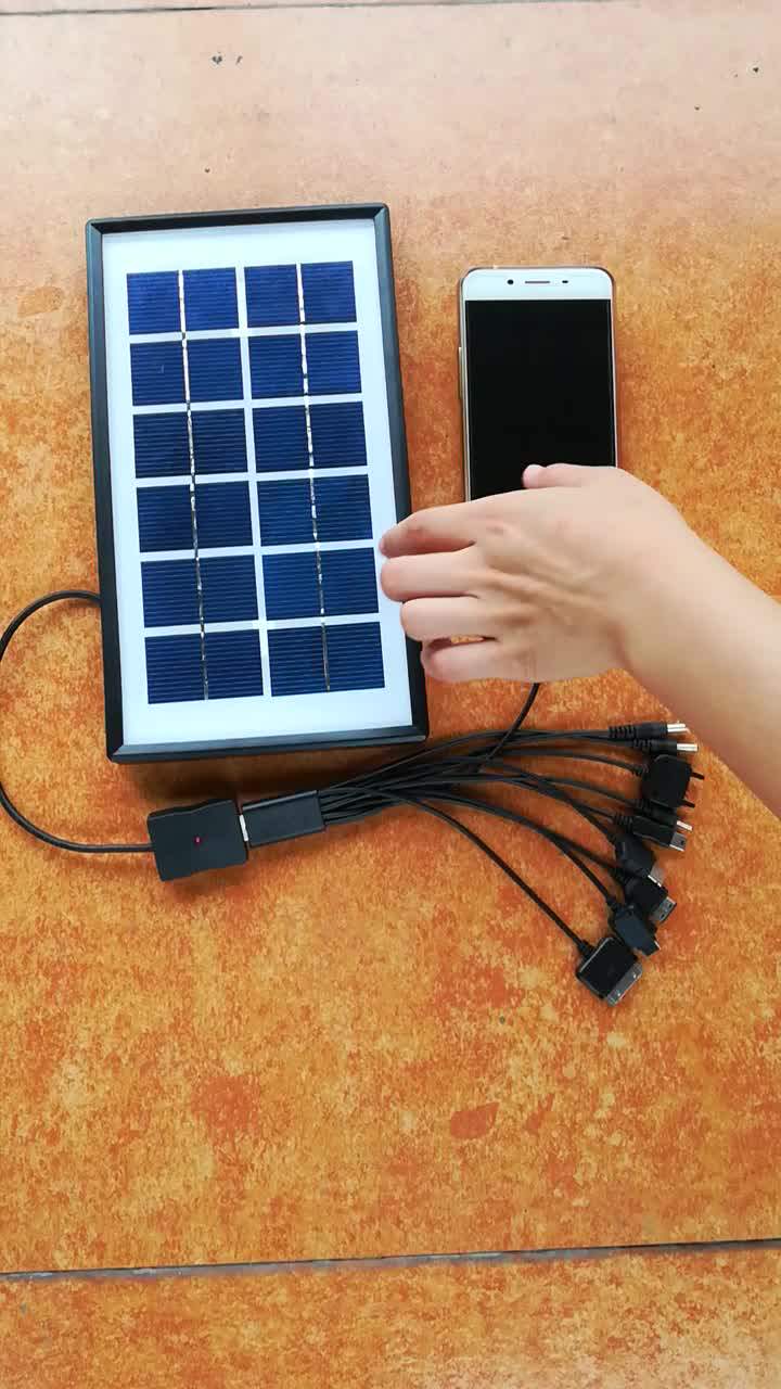 3w 6v Mini Solar Panel With Usb Micro Plugs For Charging Mobile Phone