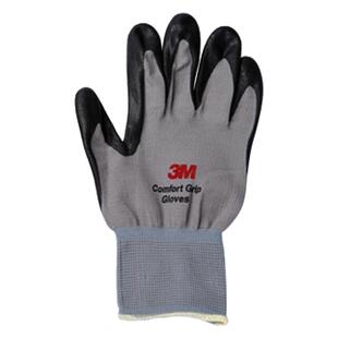 3M舒适型防滑耐磨手套工业工作劳动丁腈涂掌浸胶劳保防护手套透气