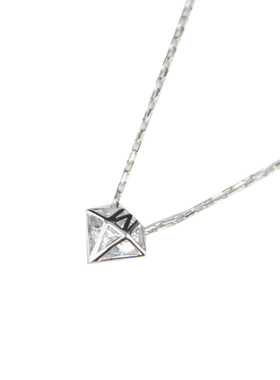 S925纯银锆石超人锁骨女闪亮项链