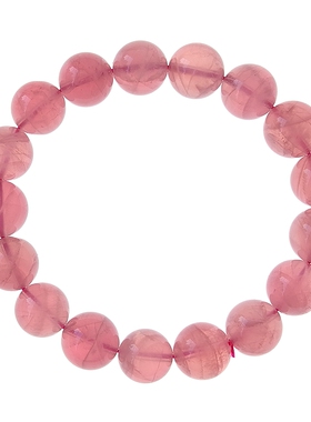 天然水晶马达加斯加冰种马粉手链