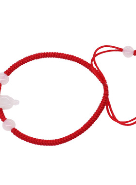 立体生肖玉手链笑待客天然玉