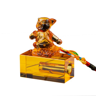 胎毛纪念品胎毛章脐带印章猪年宝宝胎发自制diy婴儿百天礼物保存