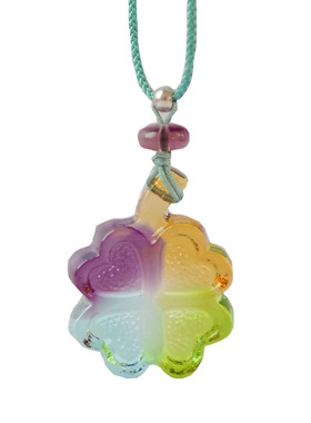 少女心项链原创幸运四叶草可爱