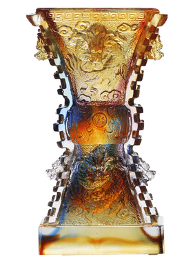 古法琉璃鼎摆件聚财招财中式礼品