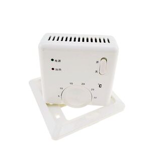 包邮明装电采暖控制器 电热膜温控器 地暖温控保温板电炕电热开关