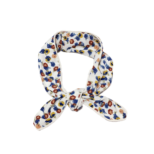 新品春季雪纺新款2018韩版亲子包边印花丝巾儿童领巾女装饰小围巾