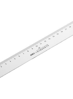 得力6220直尺加厚塑料测量工具