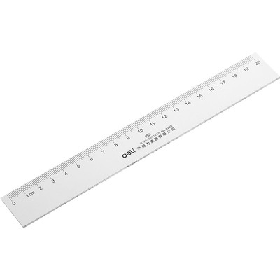 得力6220直尺加厚塑料测量工具
