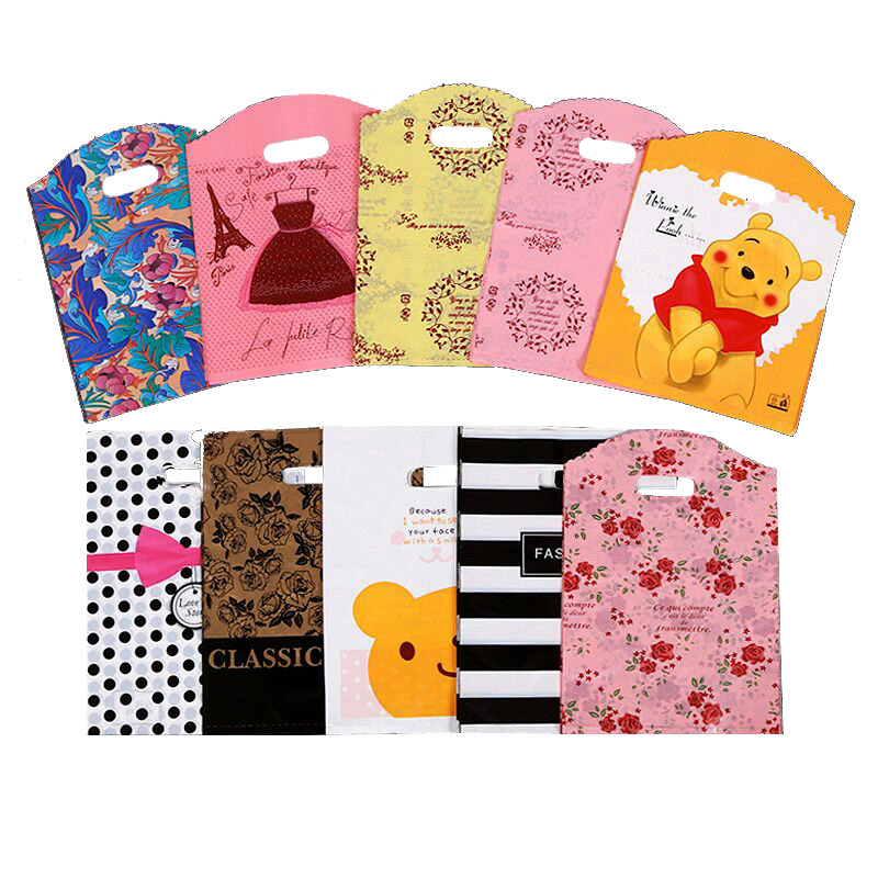 塑料袋礼品包装袋服装店袋子手提袋定制女童装衣服袋定做logo包邮