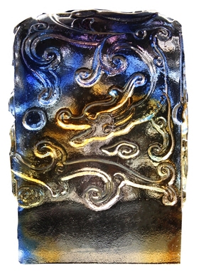 实用古法琉璃印章摆件定制刻字