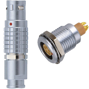 推拉自锁插拔兼容雷默航空插头插座FGG 00b 0b 1b2 4芯金属连接器