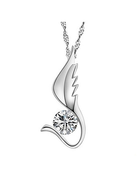 PT950铂金项链女款 珠宝首饰 18k白金吊坠锁骨链 女友生日礼物