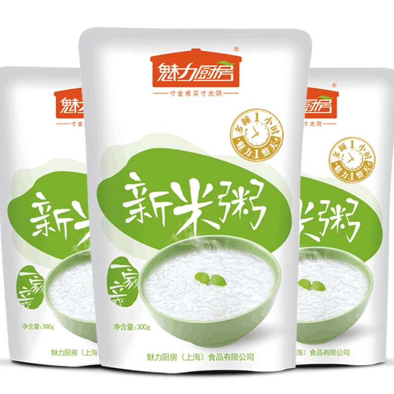 【魅力厨房】免冲泡即食新米粥900g