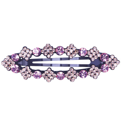 韩国气质一字少女捷克钻超闪发夹