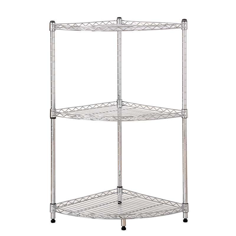 厨房置物架扇形四层多层锅架盆架转角架三角架储物架收纳架可调节