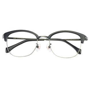 汉HAN眼镜框近视眼镜女半框文艺复古防辐射护眼配近视防蓝光49379