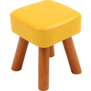 小凳子实木家用时尚创意客厅成人板凳儿童沙发凳皮换鞋凳茶几木凳