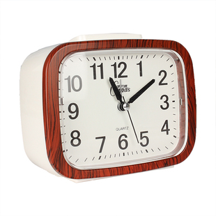 康巴丝简约老人静音双音学生专用大字体卧室贪睡床头方形台式闹钟