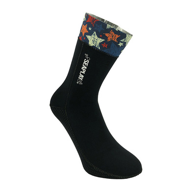 SEAPLAY潜水袜 超弹高帮舒适防滑保暖 个性水肺自由潜高邦浮潜袜