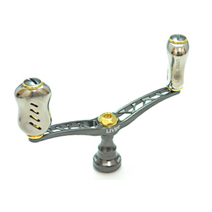 日本LIVRE改装握丸 进口纺车轮水滴轮改装摇臂平衡杆双摇把握丸