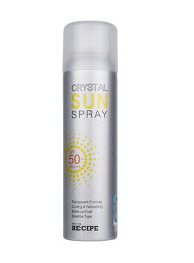 韩国 RECIPE水晶防晒喷雾全身莱斯璧spf50娜扎防水紫外线隔离霜女