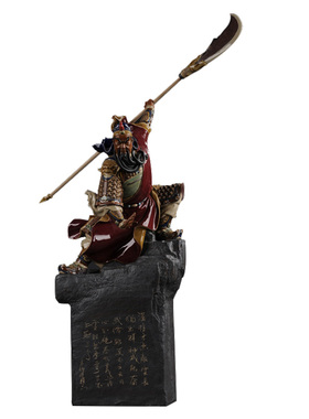 石湾公仔武财神人物镇宅家居摆设