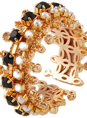 博物馆原创印度复古蕾丝开口戒指