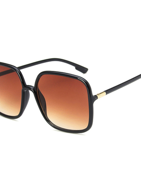 圆脸方框配近视太阳镜明星同款