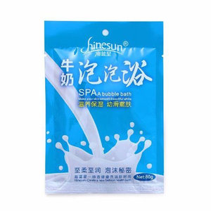 包邮牛奶泡泡浴超多泡泡全身嫩白滋润泡澡浴液80g/袋足浴泡澡用品