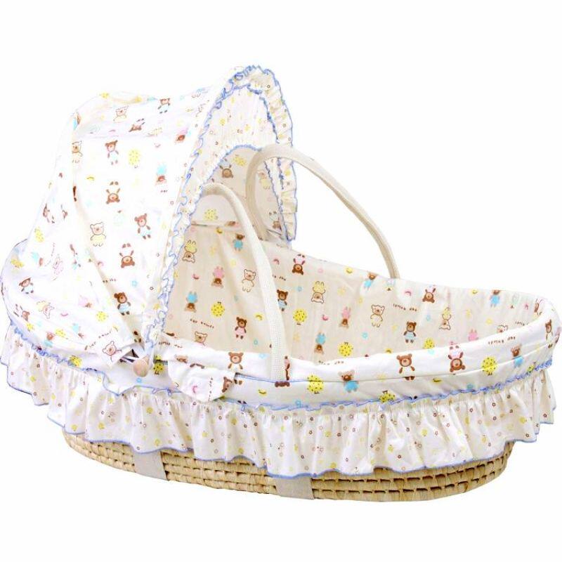草编新生婴儿提篮宝宝蓝月子拍照