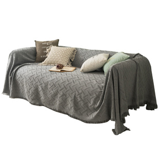 简约现代沙发巾全盖防滑双人座沙发罩单人沙发盖布网红沙发布单