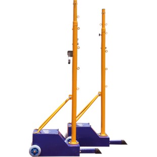 函翔正品羽毛球网架便携式气排球两用标准移动室内外网柱羽毛球架