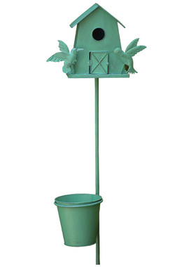 户外园艺庭院落地喂鸟景观装饰品