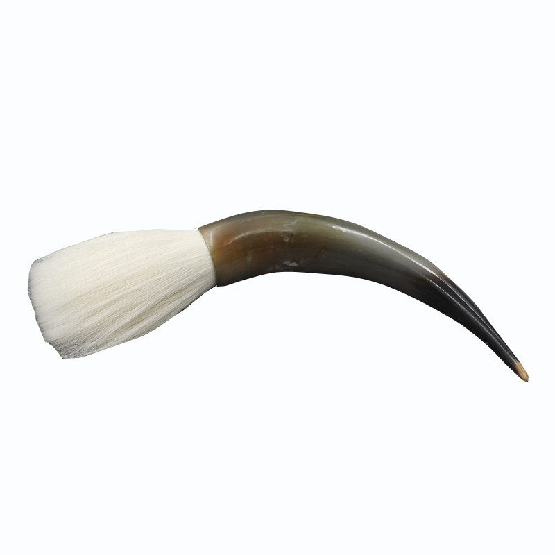 大号榜书专用提斗毛笔天然牛角大抓笔湖笔兼毫狼羊毫熊毫书法专用