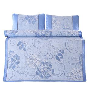 凉席三件套夏季冰丝席1.8m床可折叠宿舍单人1.5草席双人席子1.2m