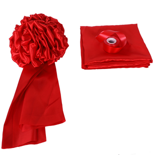 深圳揭幕大红花球揭幕红布揭牌仪式开业揭牌花球牌匾开业揭幕红布