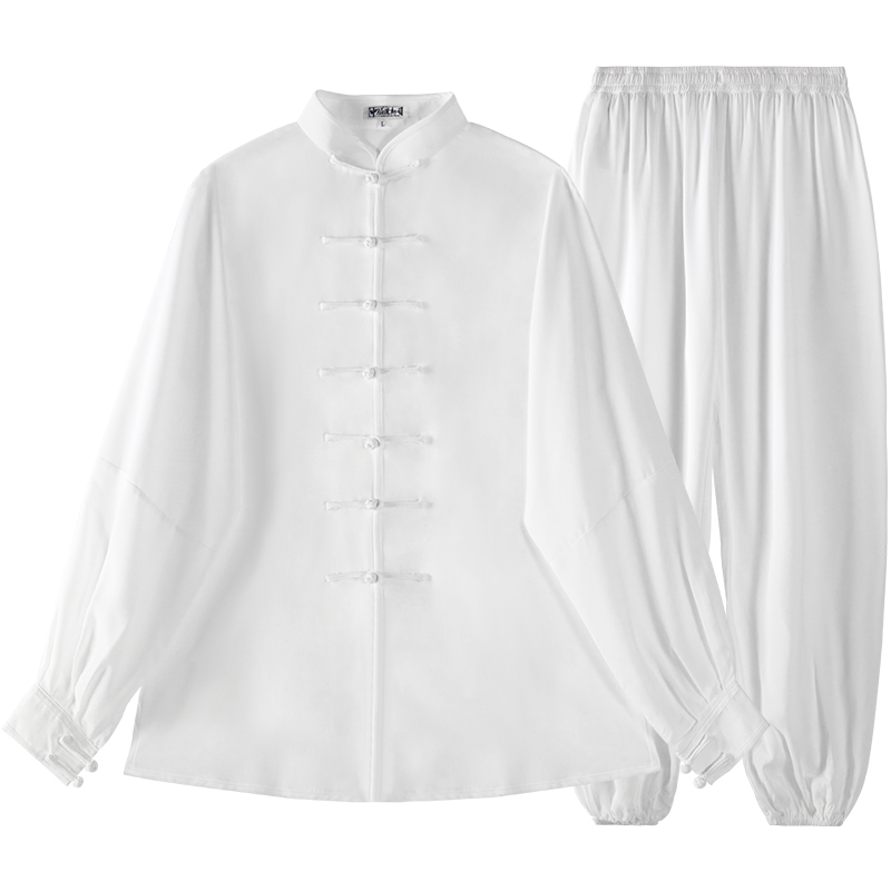 棉加絲太極服男春秋太極拳練功服女武術(shù)服秋冬款中國風(fēng)太極拳服裝