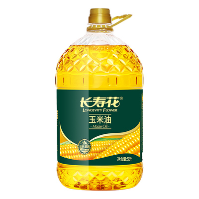 长寿花压榨玉米油5L非转基因烘焙